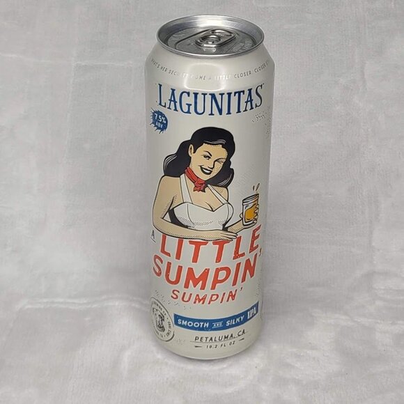 Lagunitas Little Sumpin IPA Empty Beer Can Bottom Opened Tall Boy Petaluma CA - Picture 2 of 8